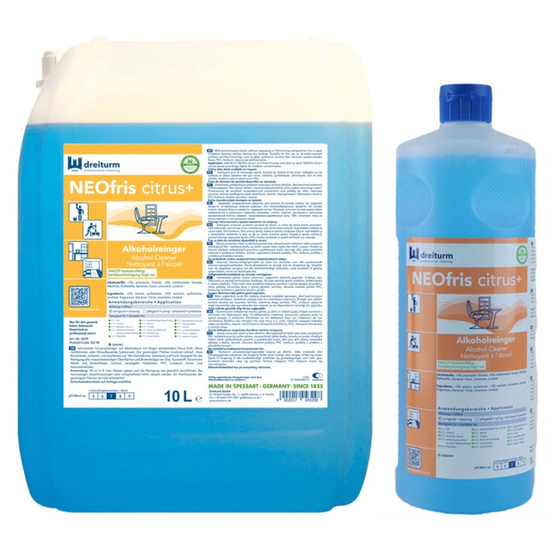 DREITURM alcoholreiniger NEOFRIS citrus+, universeel, citrusgeur, 1 liter
